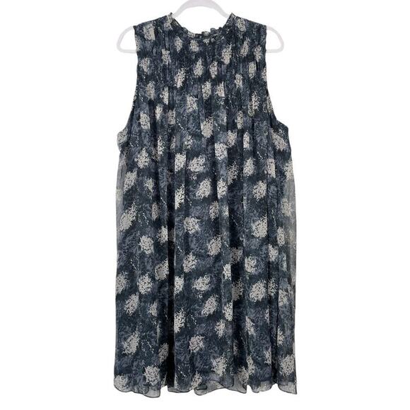 Joie Baltic Print Mini Dress Baltic Print XXL Floral Swing Trapeze Romantic - Picture 4 of 16